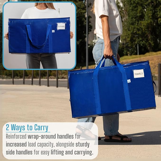 VENO 4 Pack Moving Bags, Upgraded Heavy Duty, Moving Boxes Alternative - Image 7