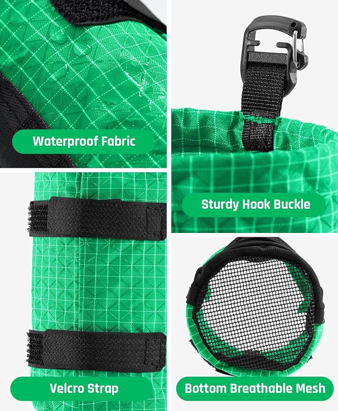 Large Water Bottle Holder Pouch Bag, Backpack Water Bottle Holder Mesh Bag - Image 5