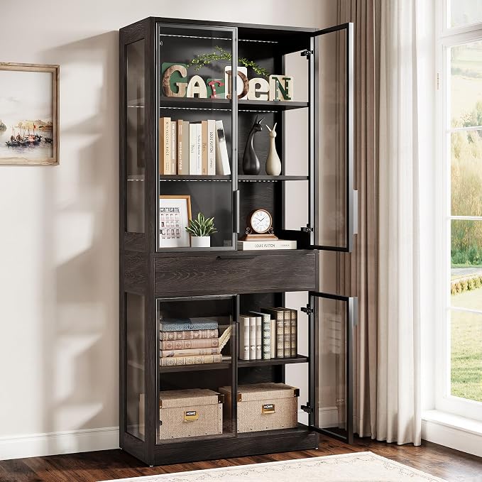 Tribesigns 71-inch Tall Display Cabinet - Image 4