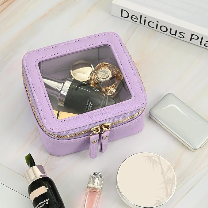 Aveniee Mini Clear Makeup Bag, Small Cosmetic Bags Travel Toiletry Pouch - Image 4
