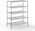 24" Deep x 48" Wide x 64" Height Wire Shelving Kit | 5-Tier | NSF Commercial by Regal+Altair