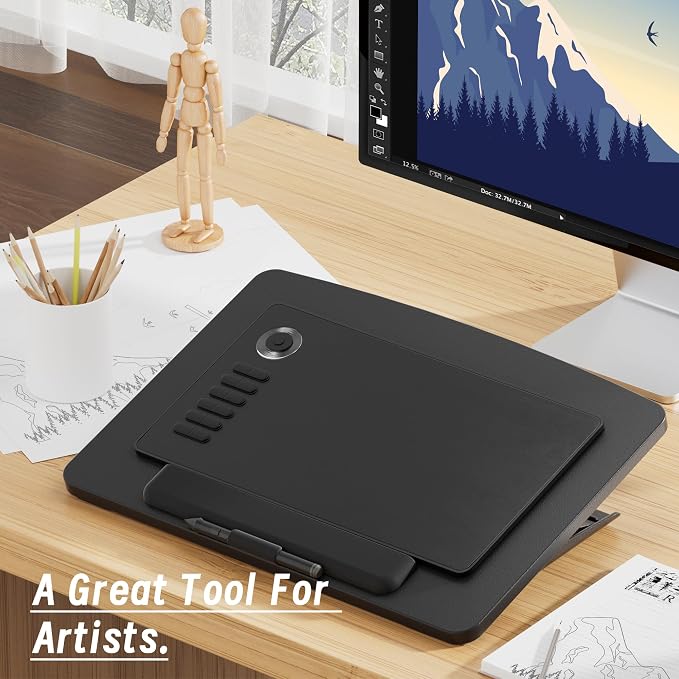 Extra Large Tablet Stand Adjustable Digital Drawing Tablet Holder Desktop - Image 5