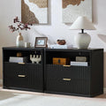 LEYAOYAO 31" Wide Fluted Night Stand Set of 2 by LEYAOYAO-Findtheshiningpointofyourideallife%EF%BC%81