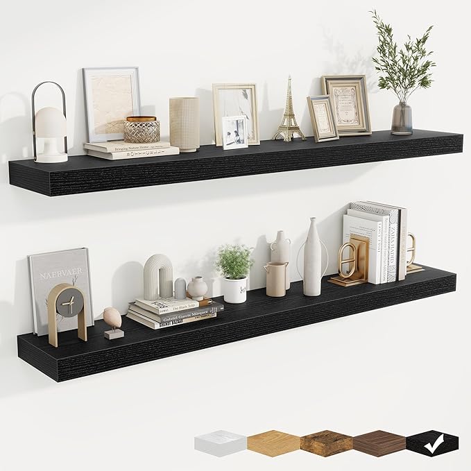 fuqing Floating Shelves for Wall, Wall Mounted Wood Floating Shelf by Fuqing