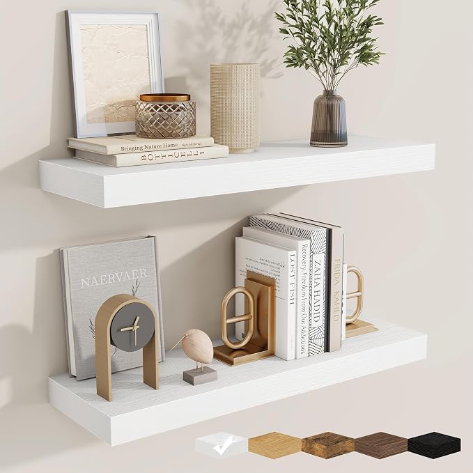 fuqing Floating Shelves for Wall, Wall Mounted Wood Floating Shelf by Fuqing