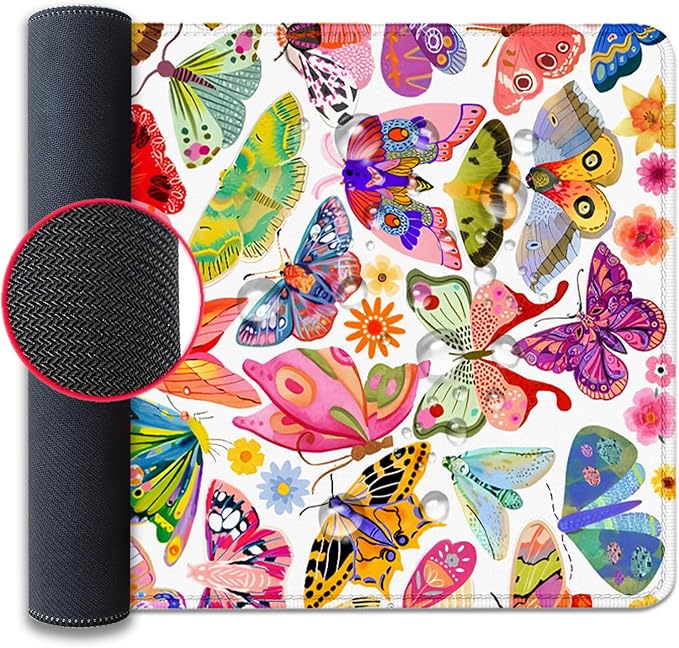 Colorful Butterfly Mouse Pad, Large Extend Mousepad Desk Pad - Image 7