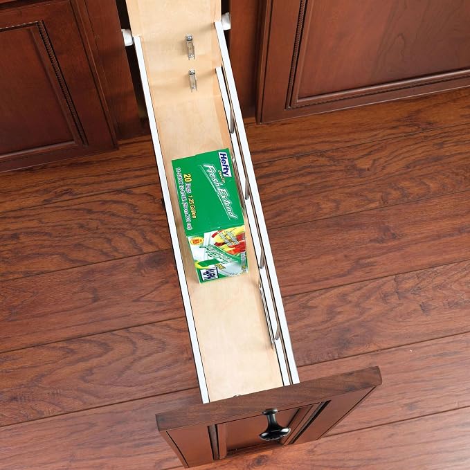 Rev-A-Shelf 8" Wooden Pullout Shelf Bakeware Organizer - Image 9