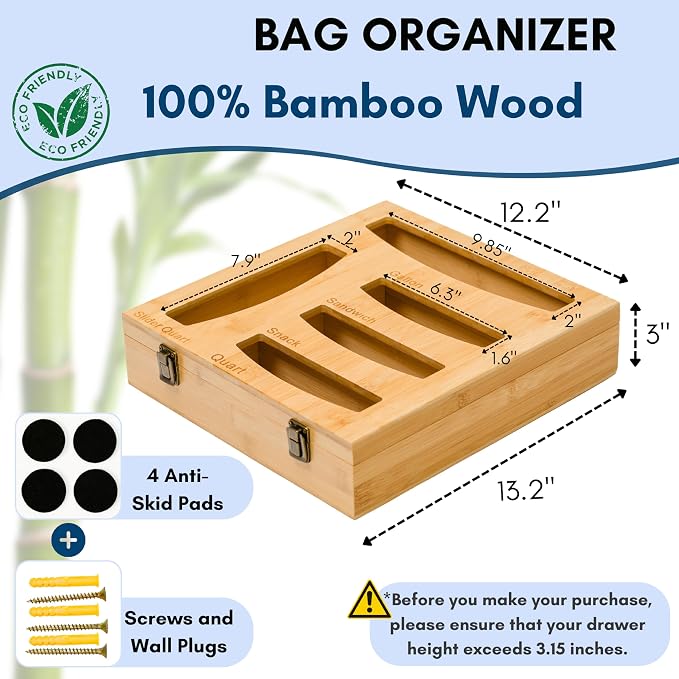 Storage Bag Holder, Baggie Organizer - Image 2