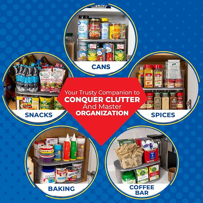 Mighty Susan Kitchen Organizer for Canned Goods: 2-Tiered Robust Turntable - Image 6