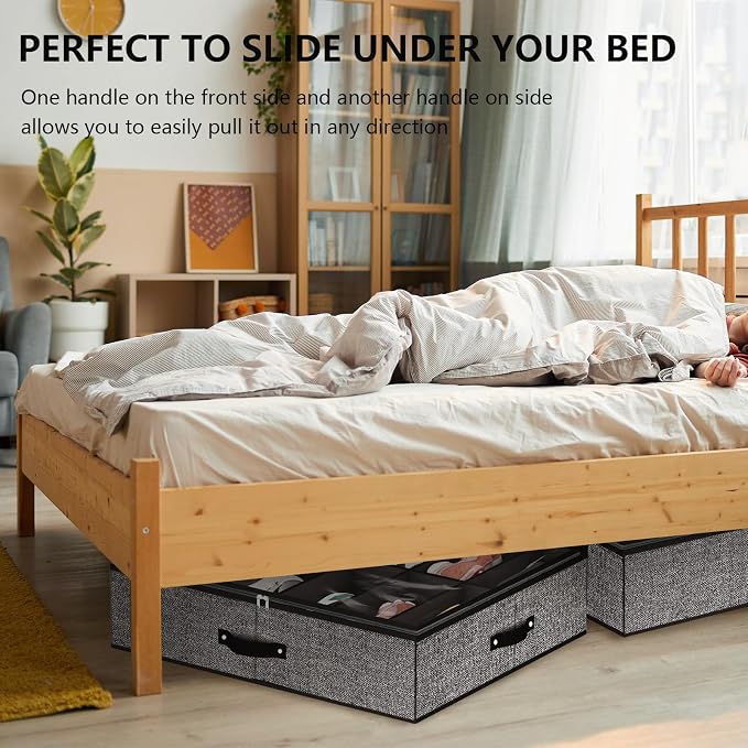homyfort Under Bed Shoe Storage Organizer - Image 8