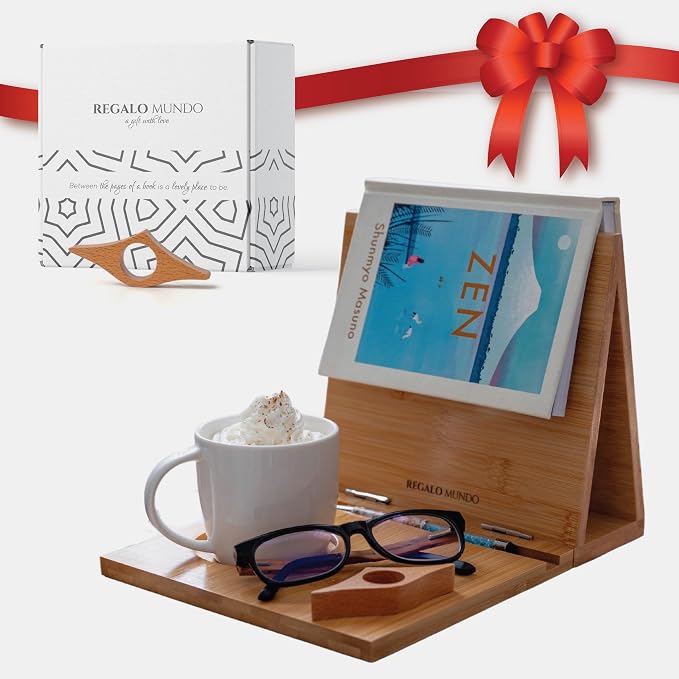 Bamboo Triangle Book Holder Stand – Perfect by Unknown