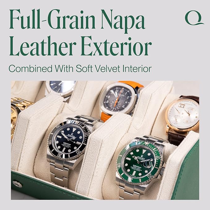 QWATCHBANDS Napa Leather Watch Case - Image 2