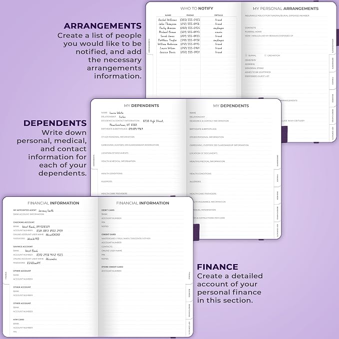 Clever Fox End of Life Planner – Final Arrangements Organizer - Image 4