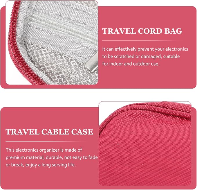 Travel Cord Organizer Pouch Accessories Storage Case - Image 7