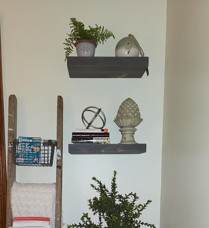 joelsantiques - 18 Inch Wooden Floating Shelves - Image 5