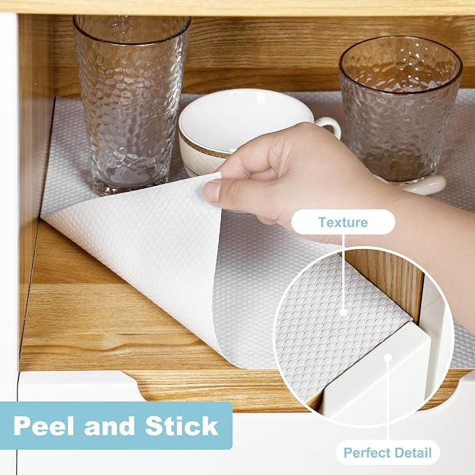 Cabinet Drawer Liner Peel and Stick: Self-Adhesive Waterproof Contact Paper - Image 2
