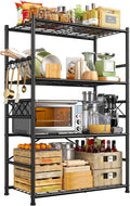 Storage Shelves 4-Tier Large Capacity Metal Shelving by Durayloly