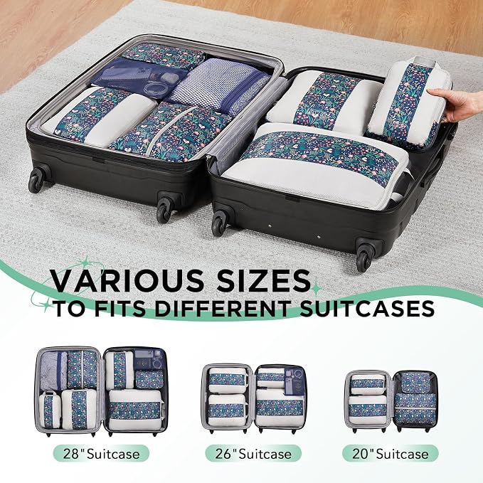 8 Set Compression Packing Cubes - Image 8