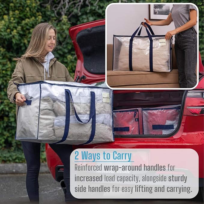 VENO 6 Pack Moving Bags and Large Christmas Storage Bins - Image 7