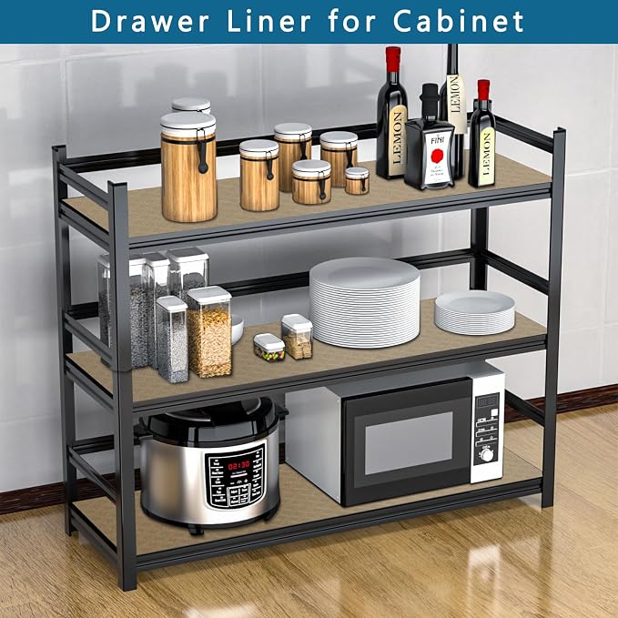 HooTown Kitchen Shelf Liner Drawer Liners, 17.5"W x 196.8"L Non-Adhesive - Image 9