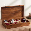 Wooden Watch Box for Men & Women, Watch Organizer & Display Case, Premium by BRAINMART