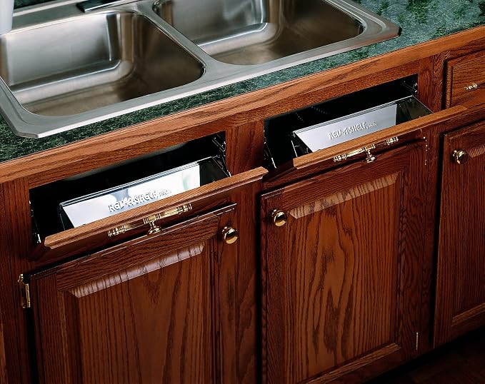 Rev-A-Shelf - 6541-14-52 - 14-1/4 in. Stainless Tip Out Sink Front Tray - Image 6
