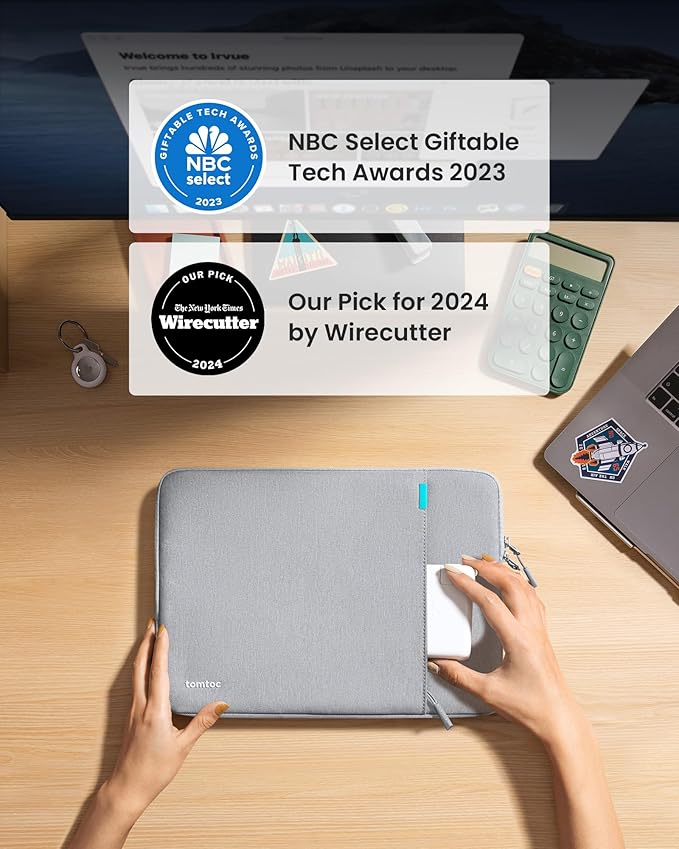 tomtoc 360° Protective Laptop Sleeve - Image 2