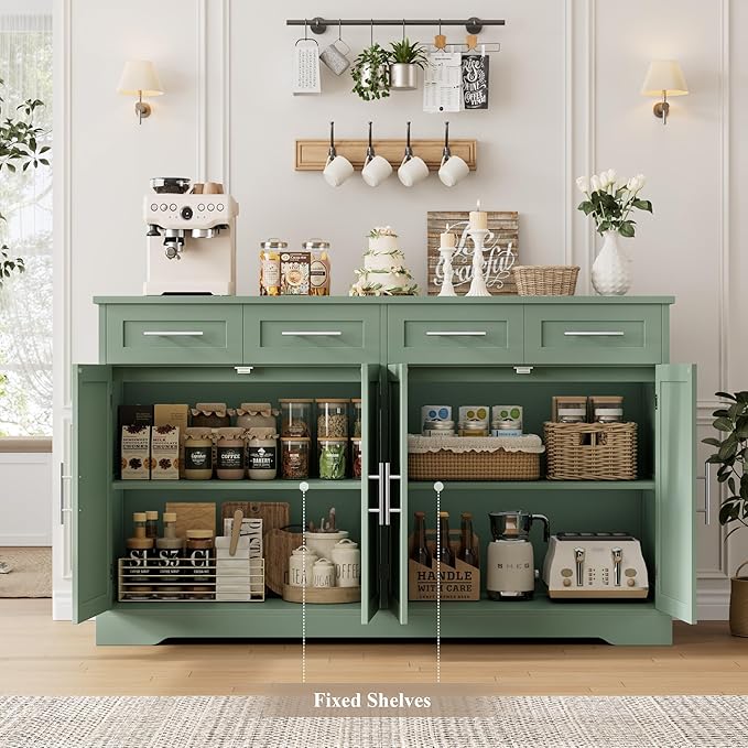 HOSTACK 60" Large Buffet Sideboard - Image 4
