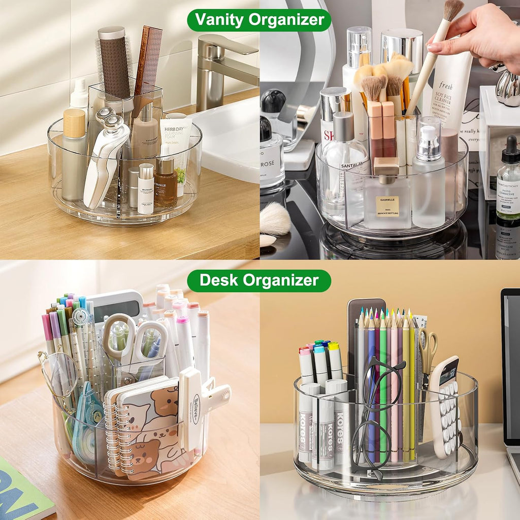 Taiuloo 360 Rotating Makeup Organizer, Lazy Susan Cosmetics Storage