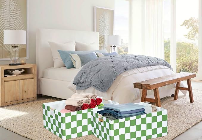 Storage Bin for Shelves Rectangle Closet Baskets Foldable Box - Image 4