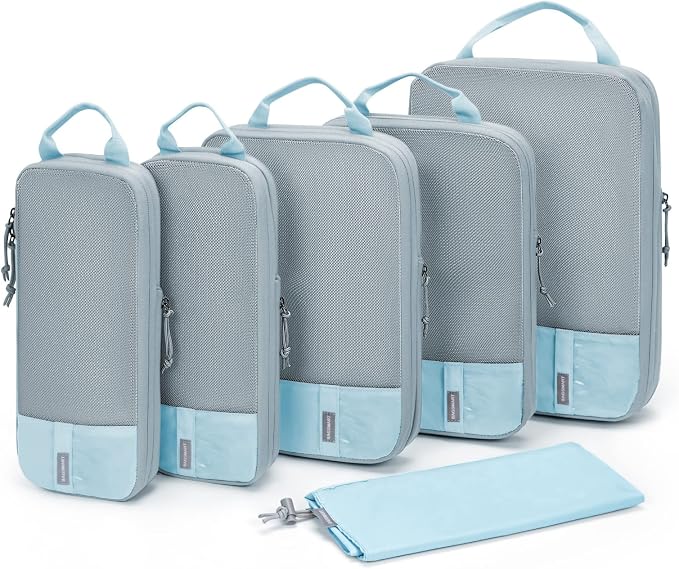 BAGSMART 6 Set /4 Set/2 Set Compression Packing Cubes by BAGSMART