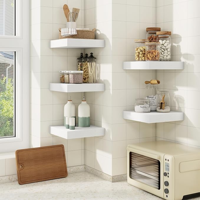 fuqing Floating Shelves for Wall, Wall Mounted Wood Floating Shelf - Image 3