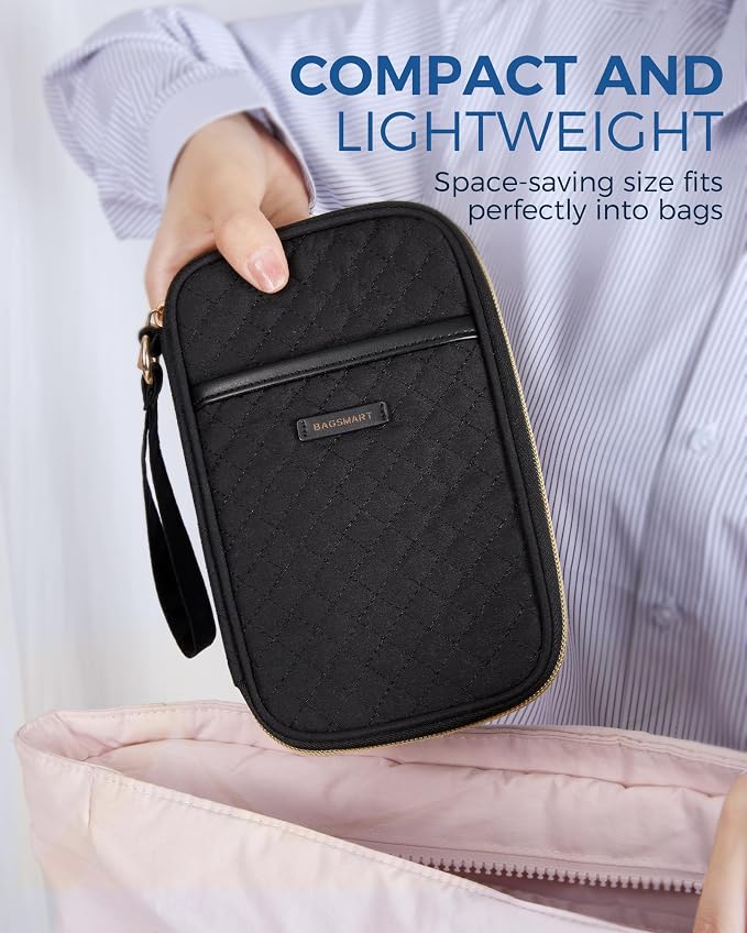 BAGSMART Electronic Cord Cable Organizer Travel Bag Case, Double Layers Tech - Image 2
