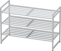 Simple Houseware 3-Tier Stackable Metal Panel Shoes Rack by SimpleHouseware