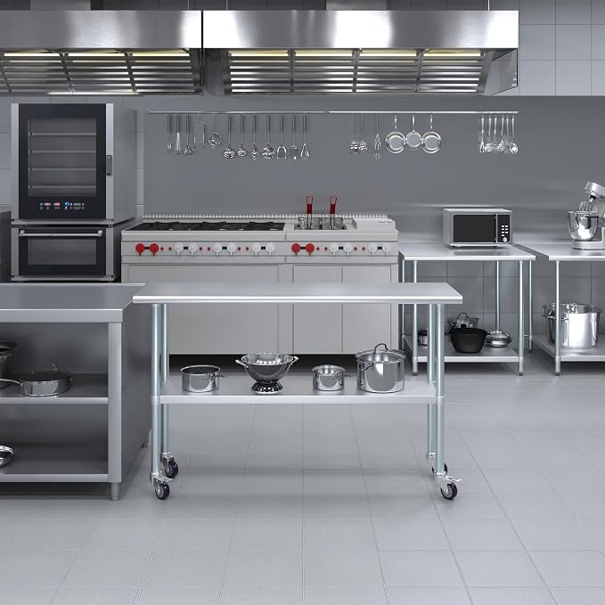 AmGood 18" x 60" Stainless Steel Work Table - Image 5