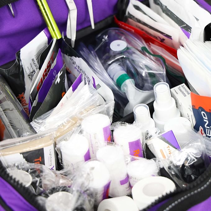 Lightning X Custom Embroidered Trauma Kit & Large EMT Bag w/ 250+ First Aid - Image 8