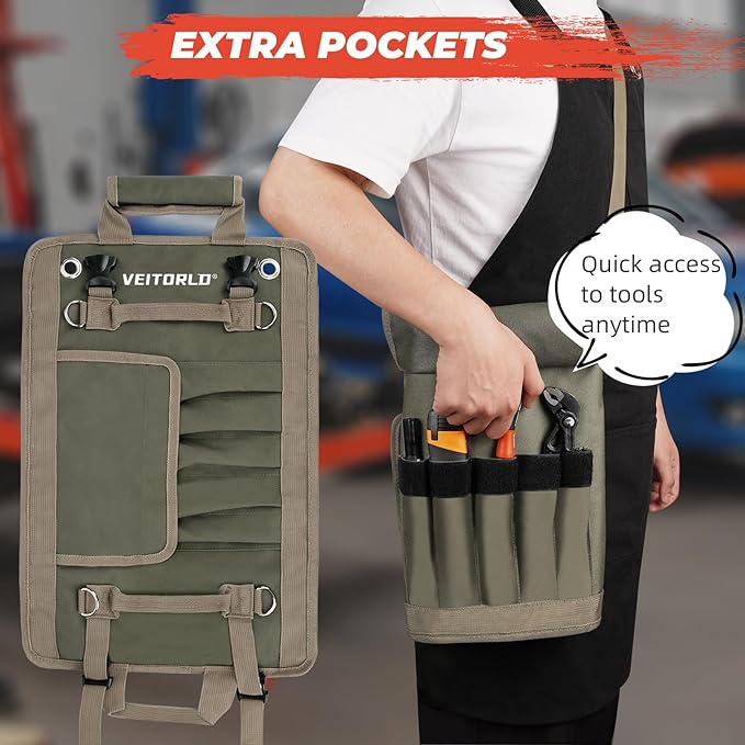 Tool Roll Up Bag, Gifts for Men Dad Husband Him Christmas, Mens Stocking - Image 5