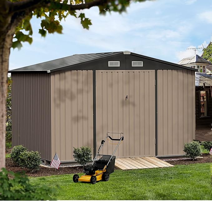 Aoxun 10 x 8FT Outdoor Storage Shed by Aoxun