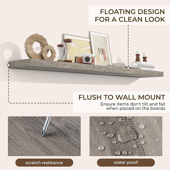 RICHFOCUS 72Inch Floating Shelves - Image 6