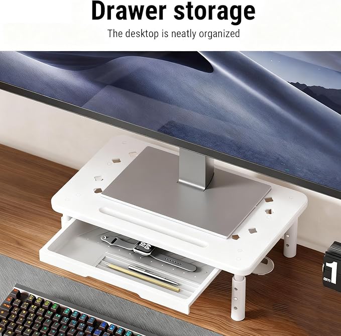 Bewinner Computer Monitor Stand Riser, Desk Organizers and Accessories - Image 5