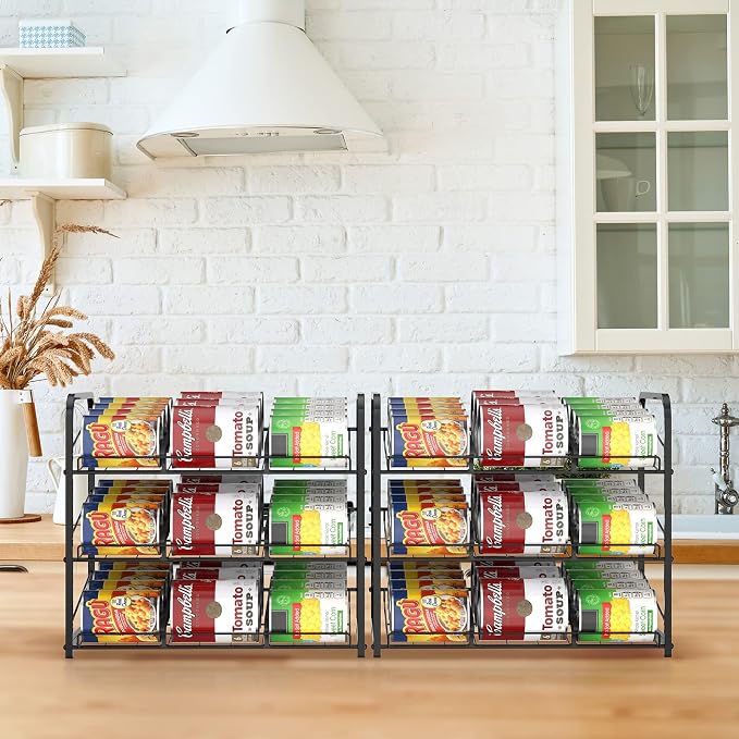 BTY Can Organizer for Pantry Stackable 2 Pack, Can Storage Organizer Rack - Image 6