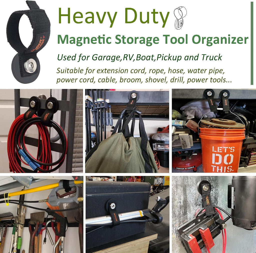 Strong Magnetic Storage Strap,Heavy Duty Magnetic Garage Storage Tool