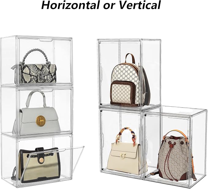 Attelite Purse Organizer for Closet, 5 Pack X-Large Handbags Storage Organizer - Image 4