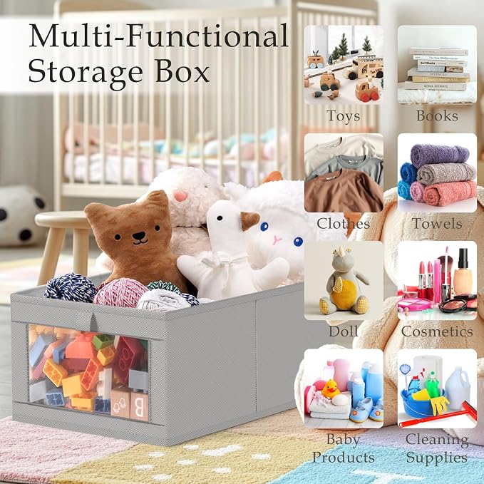 Criusia 6 Pack Linen Closet Organizers and Storage, Large Linen Closet Baskets - Image 7