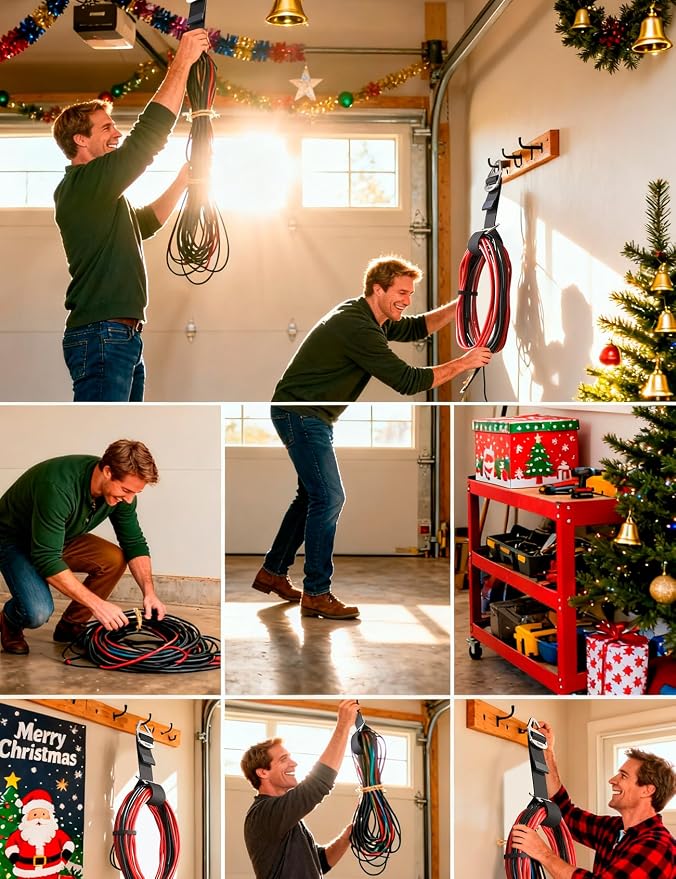 2025 Stocking Stuffers for Men, 10 Pack One Hand Operate Gravity Tighten - Image 9