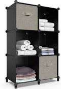 6-Cube Storage Organizer, Closet Organizer Storage Cabinet Shelf Bookcase by DecorateYourHome