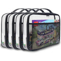 holay 4 Packs PVC Zippered Blocks Set, Board game Storage Organizer Case by OrganizeYourLifeWithholay