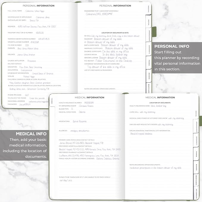 Clever Fox Large End of Life Planner – Guided Final Arrangements Organizer - Image 3