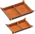 Navaris Faux Leather Tray Set by Navaris