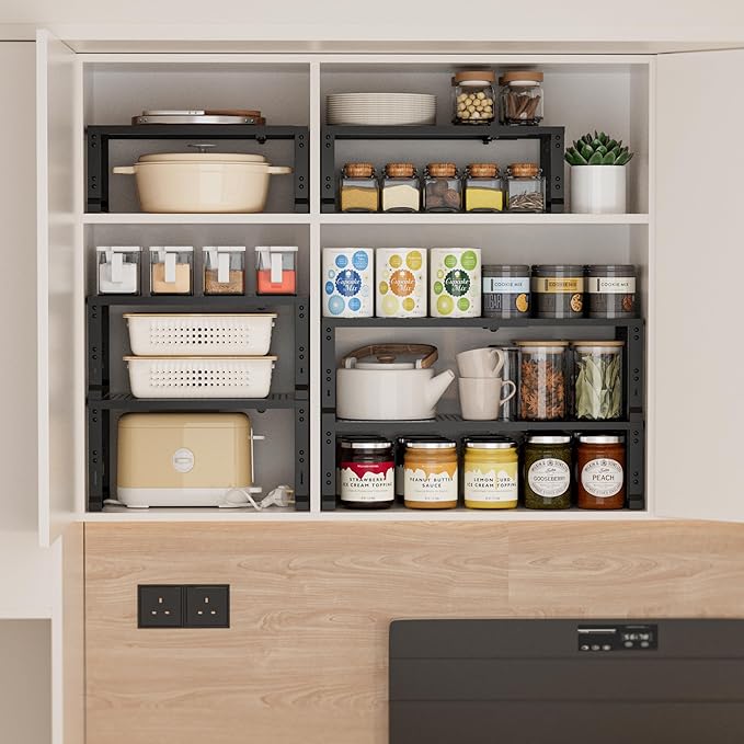 Heavy-Duty Adjustable Metal Shelf Organizer - Image 2